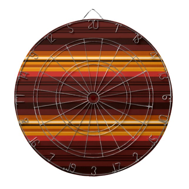 Cute vintage stripes dartboard (Front)