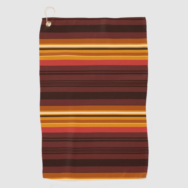 Cute vintage stripes golf towel (Front)