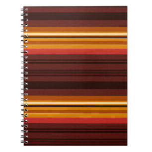 Cute vintage stripes notebook