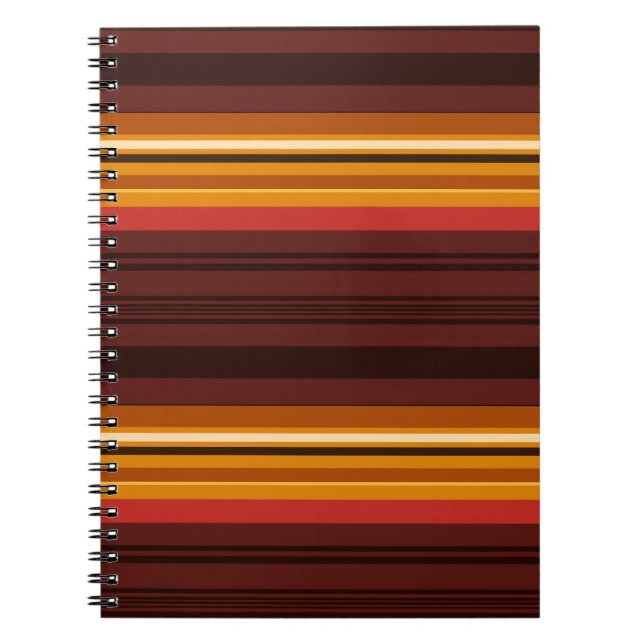Cute vintage stripes notebook (Front)