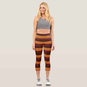 Cute vintage stripes throw pillow capri leggings