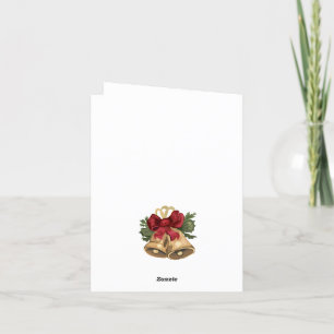 cute vintage tabby cat christmas card