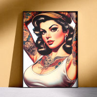 Cute Vintage Tattoo Girl