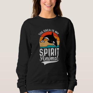Cute Vintage The Orca Is My Spirit Animal  1 Sweatshirt