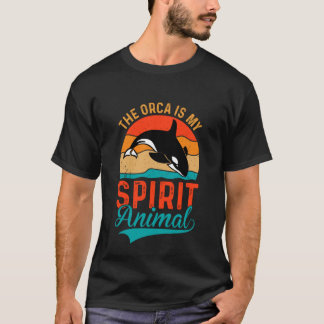 Cute Vintage The Orca Is My Spirit Animal 1 T-Shirt