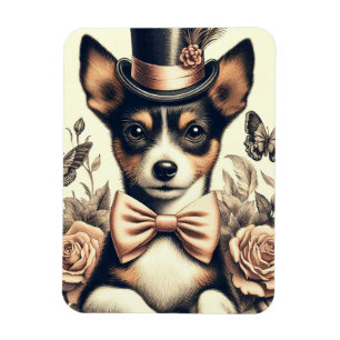 Cute Vintage Toy Fox Terrier Magnet