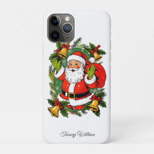 Cute Vintage Traditional Elegant Merry Christmas Case-Mate iPhone Case