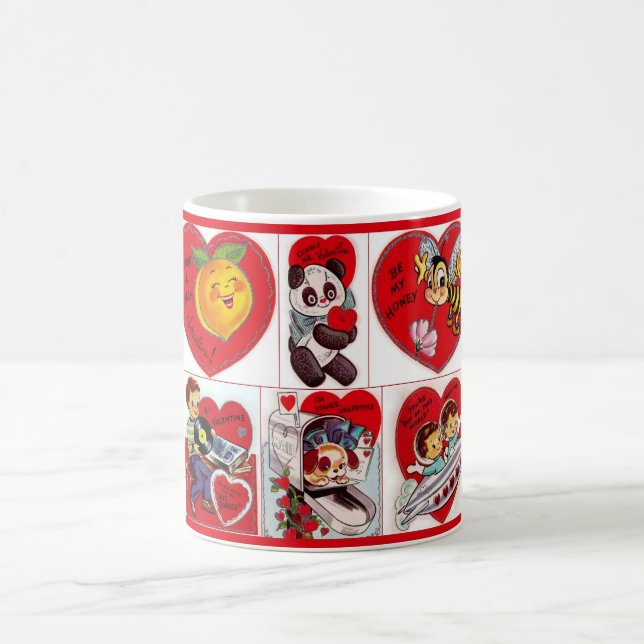 Cute Vintage Valentines Mug (Center)