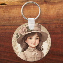 Cute Vintage Victorian Girl Portrait