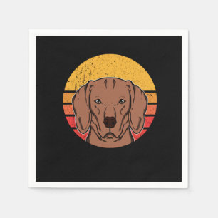 Cute Vintage Vizsla Puppy Dog Owner Gift Napkin