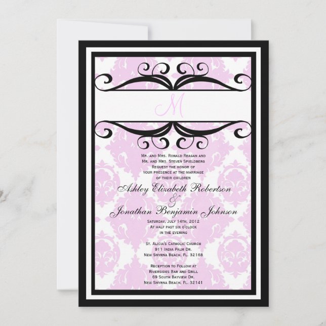 Cute Vintage Wedding invite (Front)