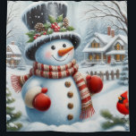 Cute, Vintage/Whimsical Christmas/winter snowman Shower Curtain<br><div class="desc">.</div>