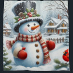 Cute, Vintage/Whimsical Christmas/winter snowman Shower Curtain<br><div class="desc">.</div>