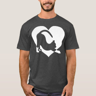 Cute vintage Who Loves Cats Black cat Funny White T-Shirt