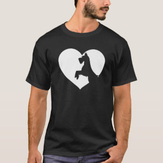 Cute Vintage Who Loves Dogs Black Dog Funny White T-Shirt