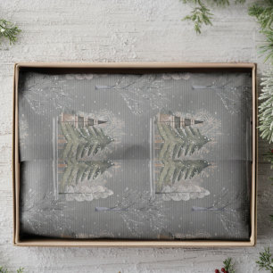 Cute Vintage Winter Christmas Pattern  Tissue Paper