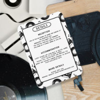Cute Vinyl Record Retro Music Wedding Details