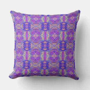 Cute violet paisley pattern cushion