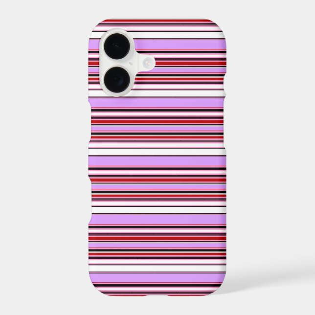 Cute violet red stripes (Back)