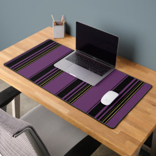 Cute violet stripes desk mat