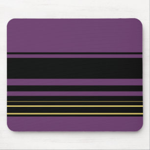 Cute violet stripes mouse pad