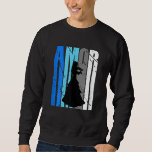 Cute Violin Brown Amor Life Motivational Loves To  Sweatshirt