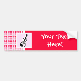 Cute Violin Bumper Sticker