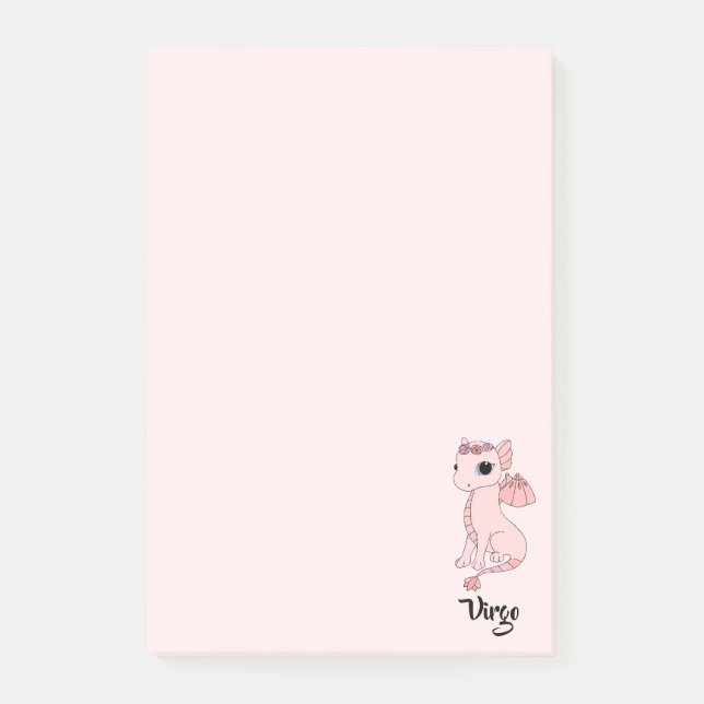 Cute Virgo Dragon design zodiac Post-it Notes (Front)