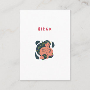 Cute Virgo, zodiac, star sign print Place Card