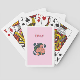 Cute Virgo, zodiac, star sign print Playing Cards