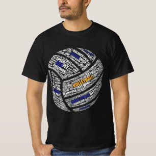Cute Volleyball Design For Men Women Volleyball Pl T-Shirt