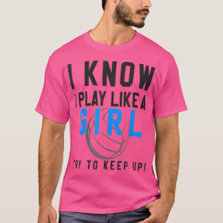Cute Volleyball For Girls Youth Girls Volleyball T-Shirt