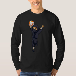 Cute Volleyball Soccer Player Ninja Men Women Kids T-Shirt