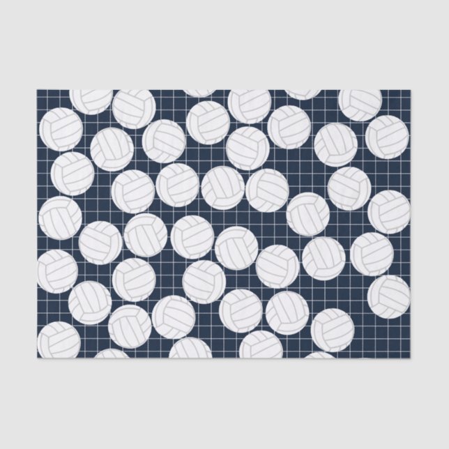 Cute Volleyball Tissue Paper (Front)