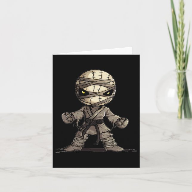 Cute Voodoo Doll Karate  Card (Front)