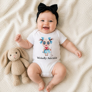Cute Voodoo Doll Wickedly Adorable Baby Bodysuit