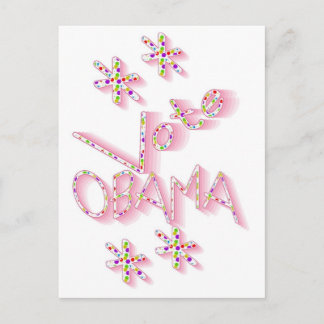 Cute Vote Obama Political Postcard