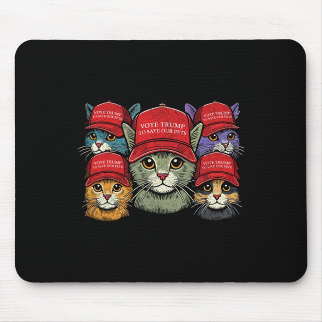 Cute Vote Trump To Save Our Pets  Mouse Pad (Front)