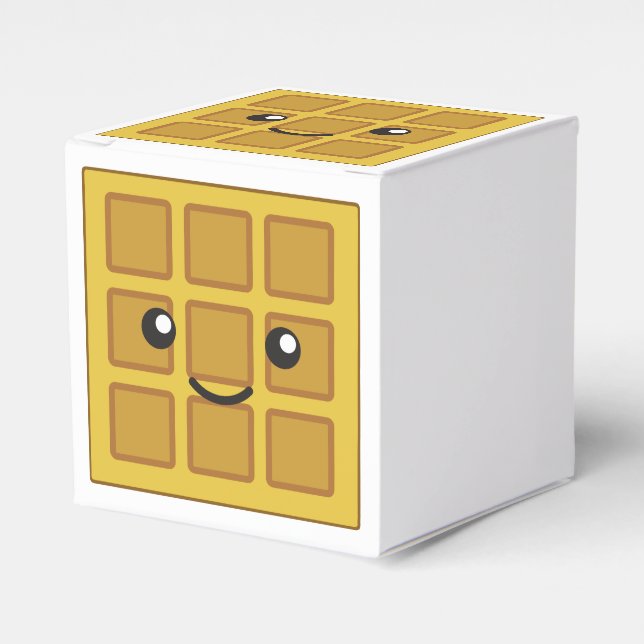 Cute Waffle Favour Box (Front Side)