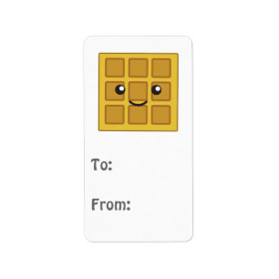 Cute Waffle Label