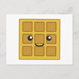 Cute Waffle Postcard