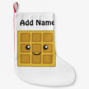 Cute Waffle Small Christmas Stocking