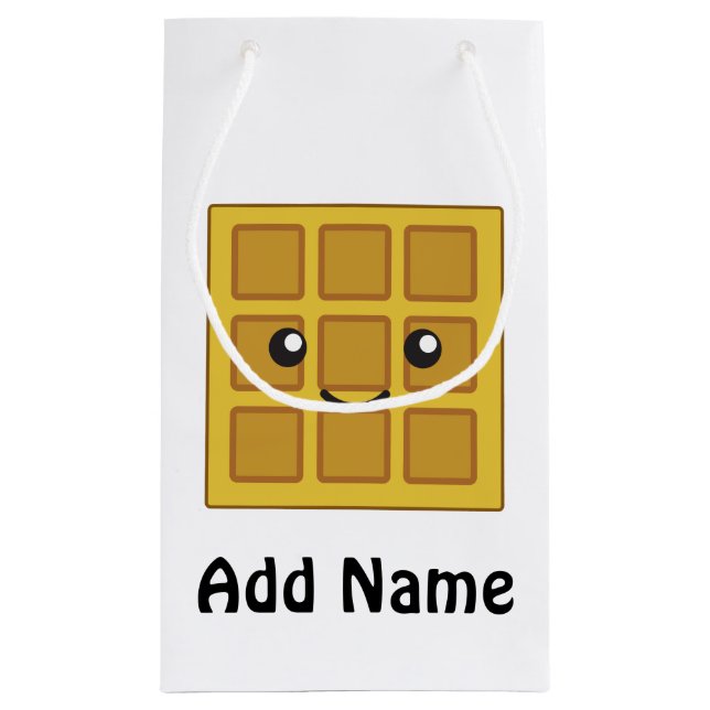 Cute Waffle Small Gift Bag (Back)