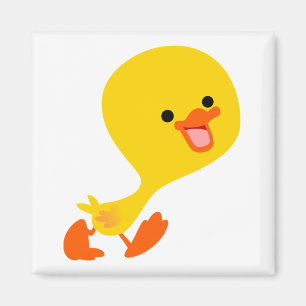 Cute Walking Cartoon Duckling Magnet
