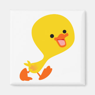 Cute Walking Cartoon Duckling Magnet