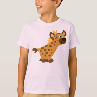 Cute Walking Cartoon Hyena Children T-Shirt