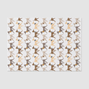 Cute Walking Hounds Tissue Paper