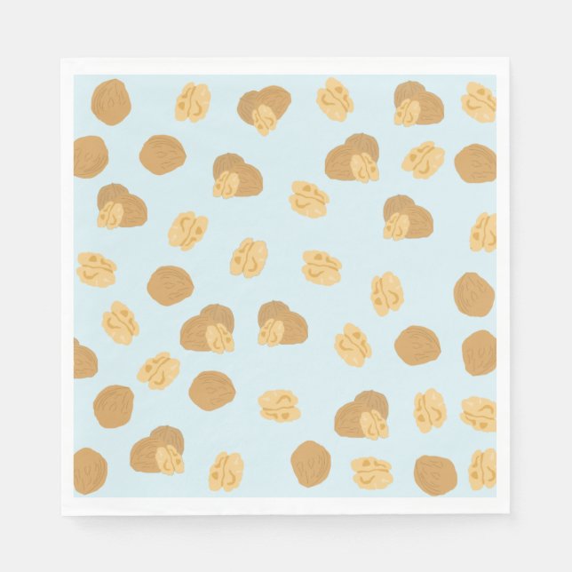 Cute Walnuts Nut Pattern Napkin (Front)