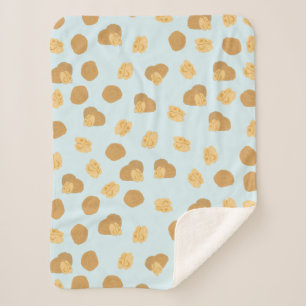 Cute Walnuts Nut Pattern Sherpa Blanket
