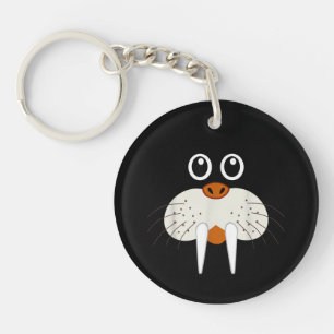 Cute Walrus Animal Costume Funny Halloween Key Ring